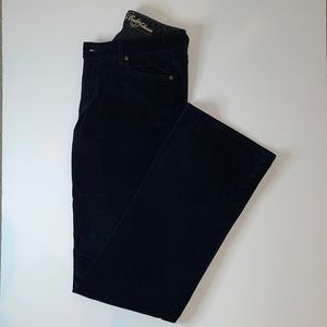 Vintage Cookie Johnson | Grace Bootcut Black Velvet Jeans
